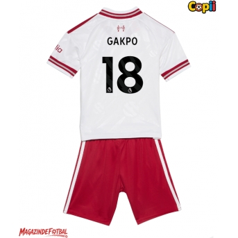 Liverpool Cody Gakpo #18 Echipament de Fotbal Replică 2026-27 Copii Deplasare (+ Șorturi)